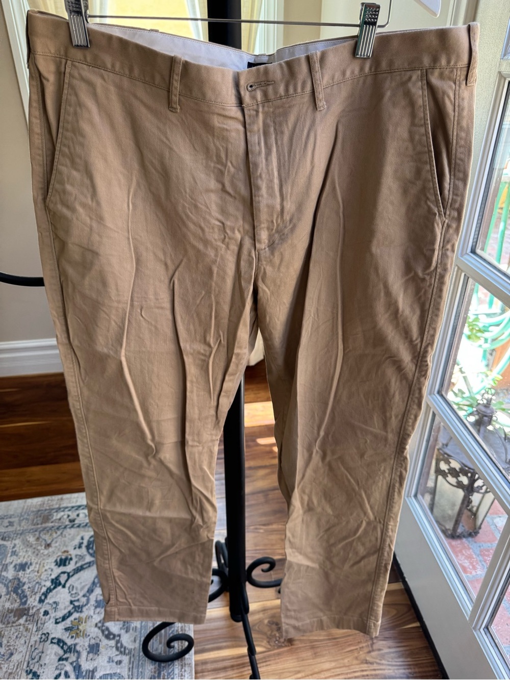 J Crew Flex Men's Tan Cotton Chino Pants Straight Size 38/32